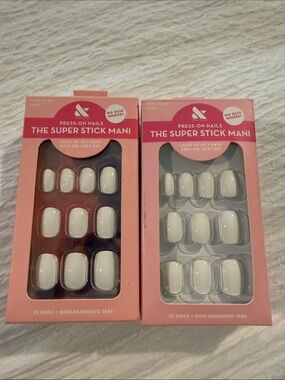 Olive and June Press-On Nails - White (2 Pack)